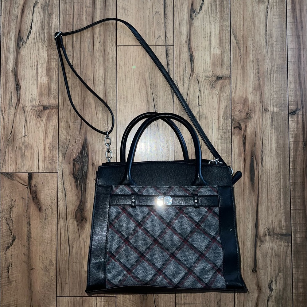 plaid flannel purse